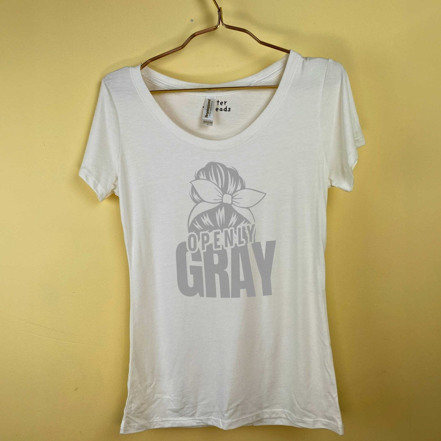 Openly Gray Bamboo/Organic Cotton Women's Scoop Neck T-Shirt-T-Shirts-Thrum State