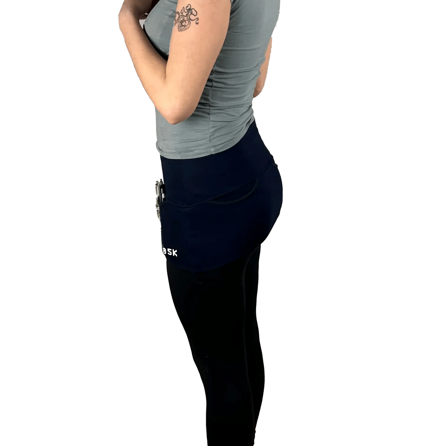 P05K™ | Slabtown Portland Bridges Navy Utility Belt Skirt-Waist Pockets-Thrum State
