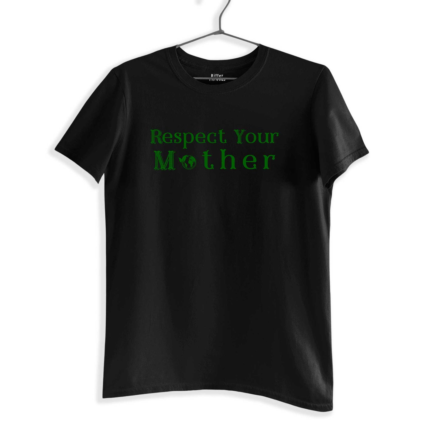 Respect Your Mother Unisex Organic Cotton T-Shirt-Black-S-Hagsters