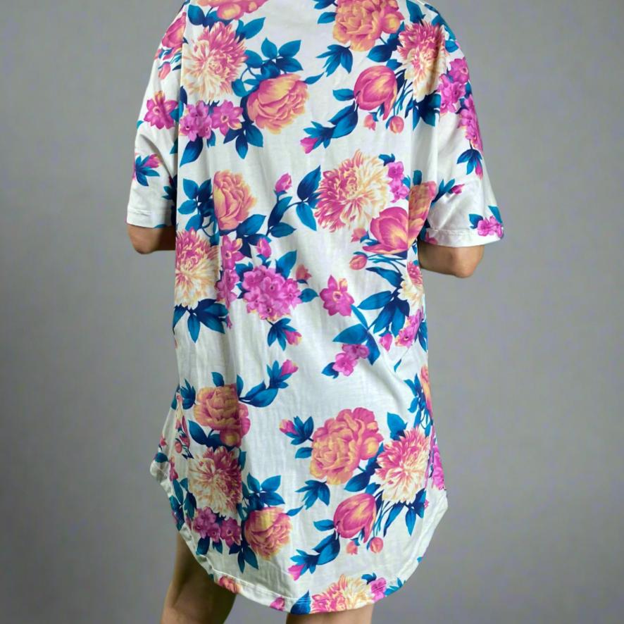 The Big Easy - Giant Oversized Comfy T-Shirt Dress-Dresses-Electric Dot-Hagsters
