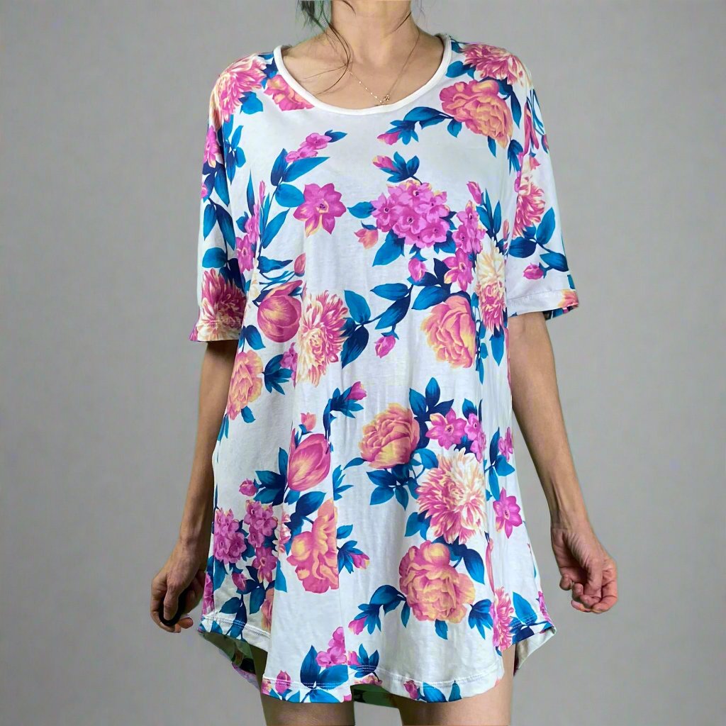 The Big Easy - Giant Oversized Comfy T-Shirt Dress-Dresses-Sunny Bloom-Hagsters