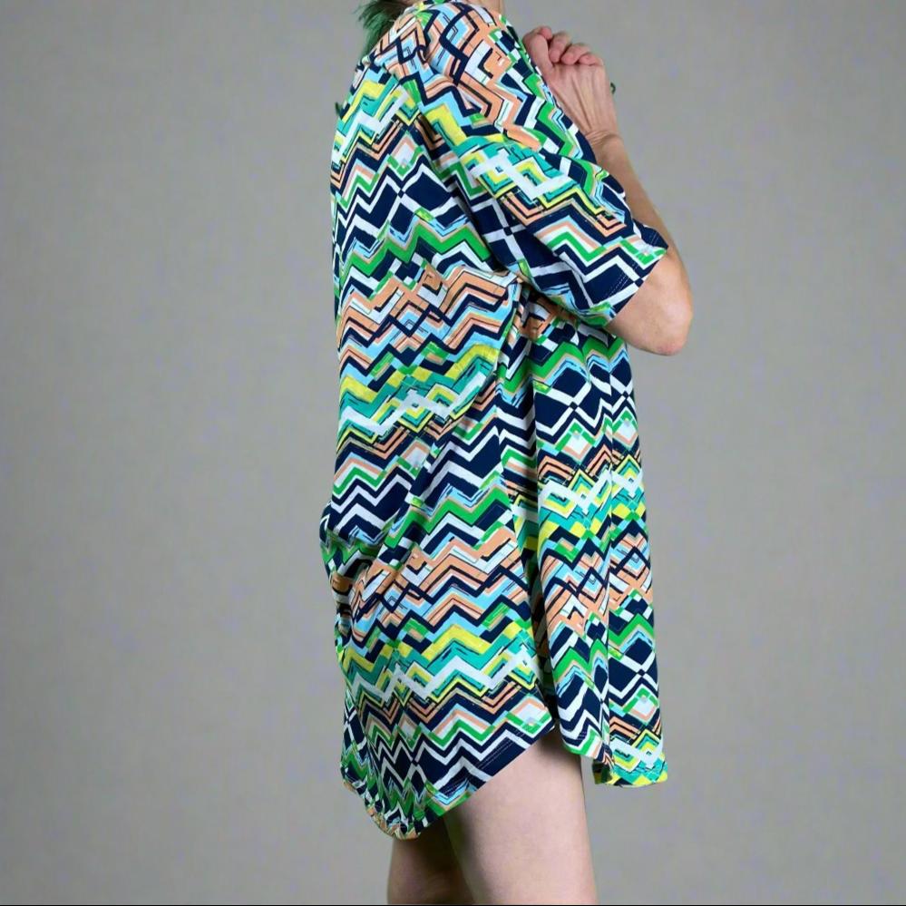 The Big Easy - Giant Oversized Comfy T-Shirt Dress-Dresses-Electric Dot-Hagsters