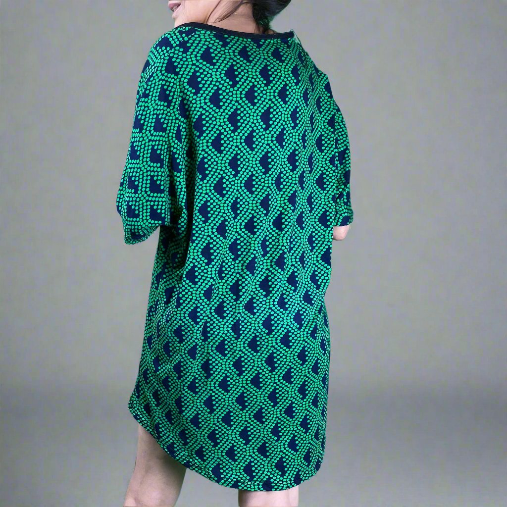 The Big Easy - Giant Oversized Comfy T-Shirt Dress-Dresses-Electric Dot-Hagsters