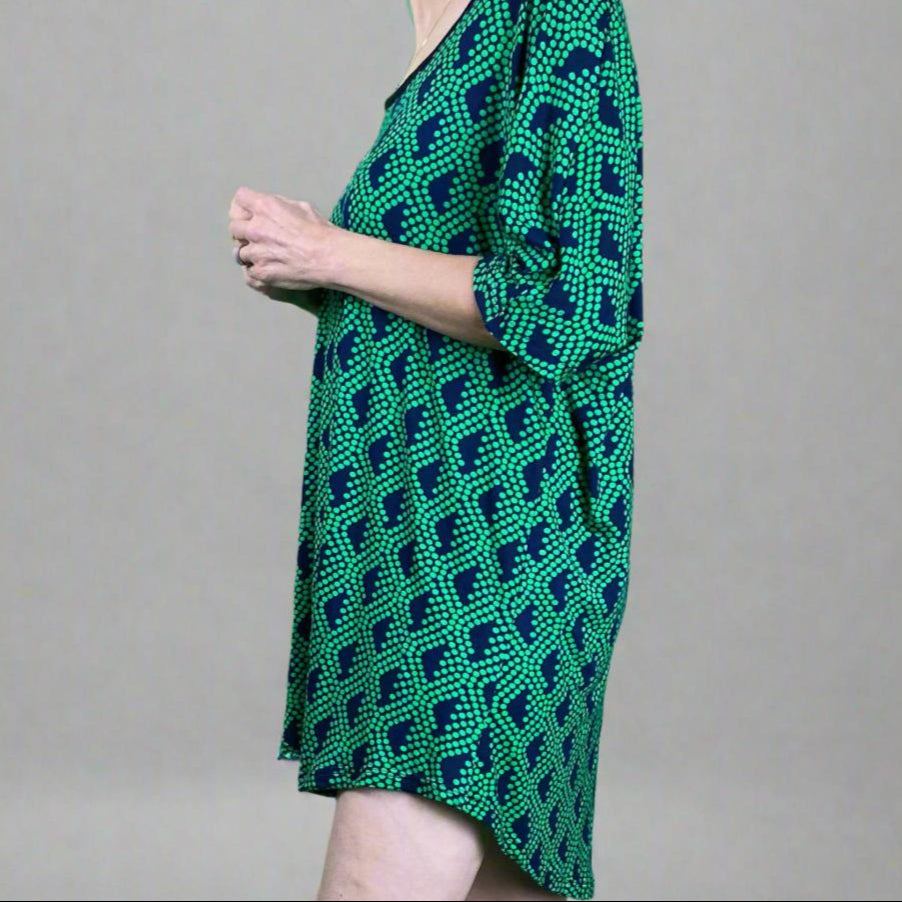 The Big Easy - Giant Oversized Comfy T-Shirt Dress-Dresses-Electric Dot-Hagsters