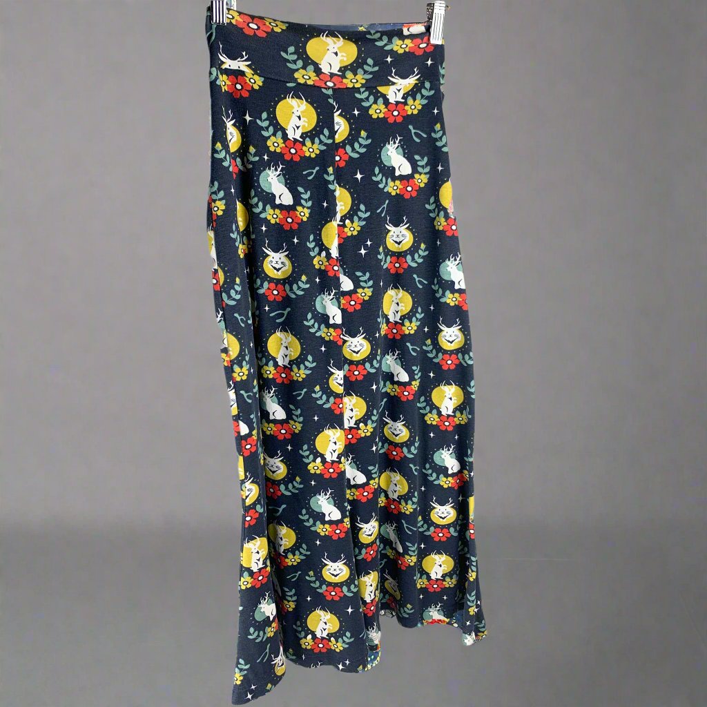 SAMPLE Jackalope 100% Organic Cotton Flared A-Line Maxi Skirt-Skirts-S-Thrum State