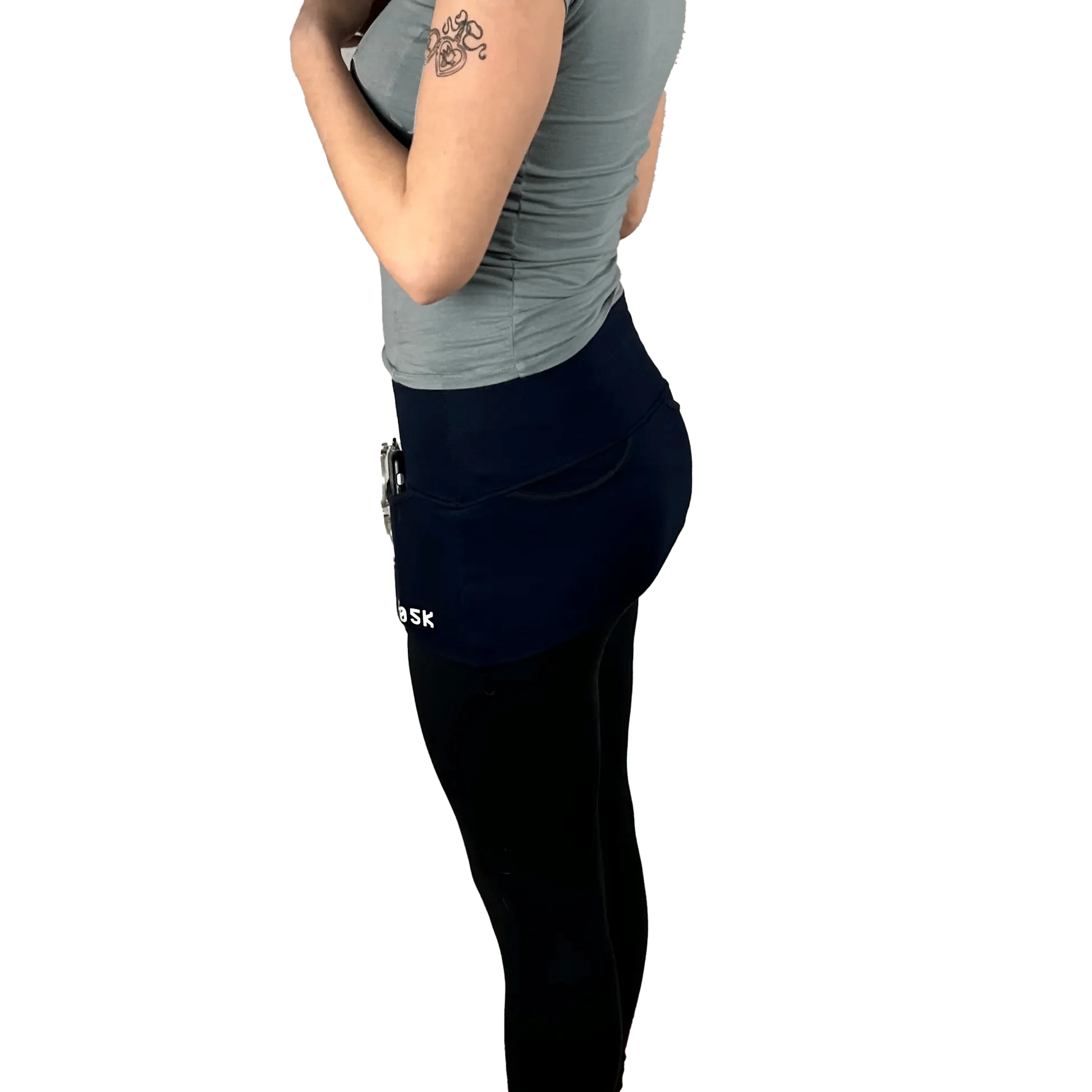 P05K™ | Slabtown Portland Bridges Navy Utility Belt Skirt-Waist Pockets-Thrum State