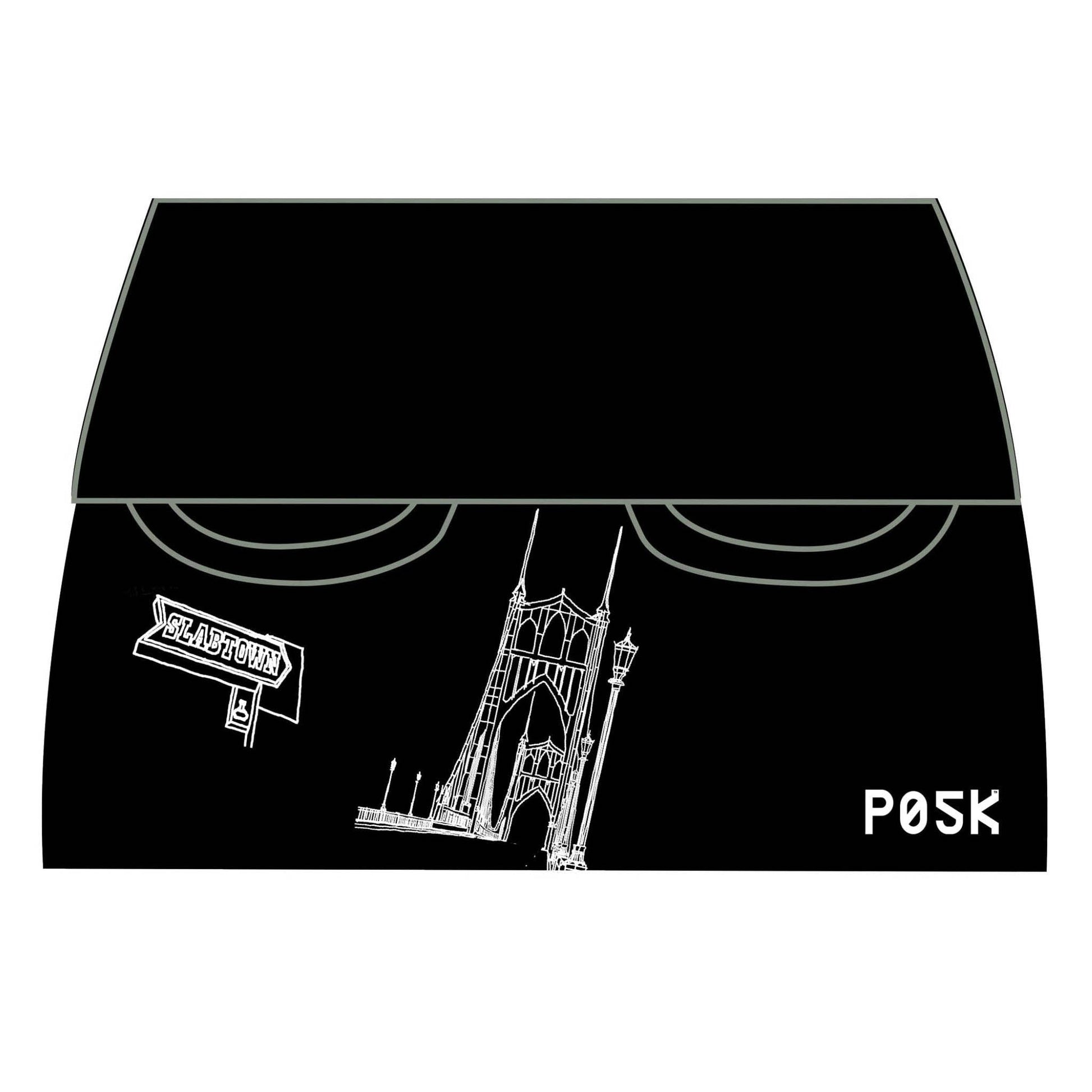 P05K™ | Slabtown Portland Bridges Navy Utility Belt Skirt-Waist Pockets-Thrum State